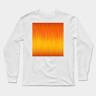 Orange And Yellow Abstract Paint Pattern Art Long Sleeve T-Shirt